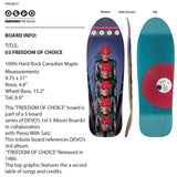 PREORDER NOW! Devo Freedom Of Choice Skate Deck