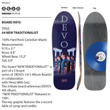 PREORDER NOW! Devo New Traditionalist Skate Deck