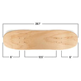 FREE KEVIN HARRIS WHEELS WALTZ SKATEBOARDS 7.4" Team Model Freestyle Skateboard Deck