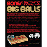 Bones® BIG BALLS™ REDS® Skateboard Bearings 8 pack