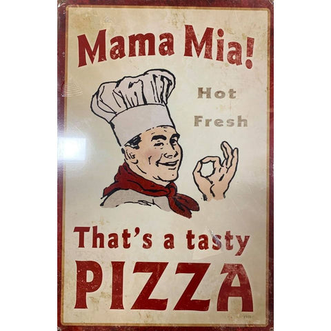 RETRO TIN SIGN PIZZA