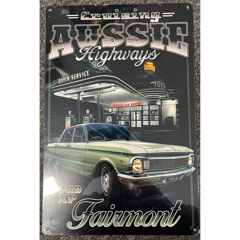 RETRO TIN SIGN FORD XP FAIRMONT