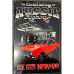 RETRO TIN SIGN HK GTS MONARO