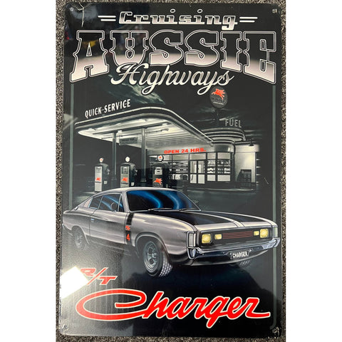 RETRO TIN SIGN RT CHARGER