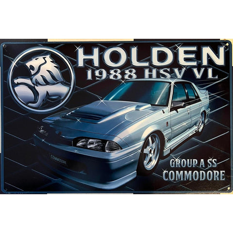 RETRO TIN SIGN HOLDEN 1988 HSV VL