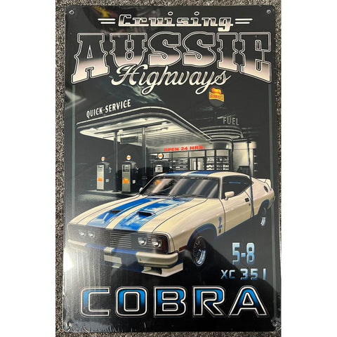 RETRO TIN SIGN COBRA XC 351