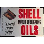 RETRO TIN SIGN SHELL MOTOR OILS