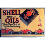 RETRO TIN SIGN SHELL MOTOR OILS