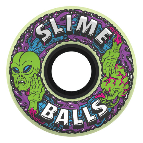 60mm Alien OG Slime Glow In The Dark 78a Slime Balls Skateboard Wheels