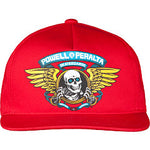 Powell Peralta Winged Ripper Snap Back Cap Red