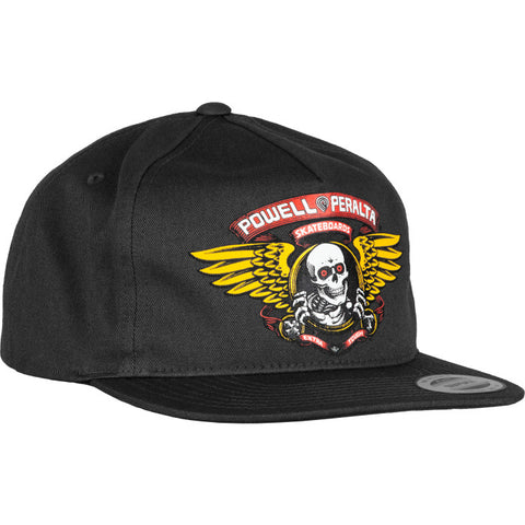 Copy of Powell Peralta Winged Ripper Snap Back Cap - Charcoal
