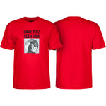 Powell Peralta Animal Chin T-Shirt Red