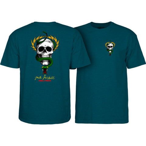 Powell Peralta Mike McGill Skull & Snake T-Shirt Midnight Teal