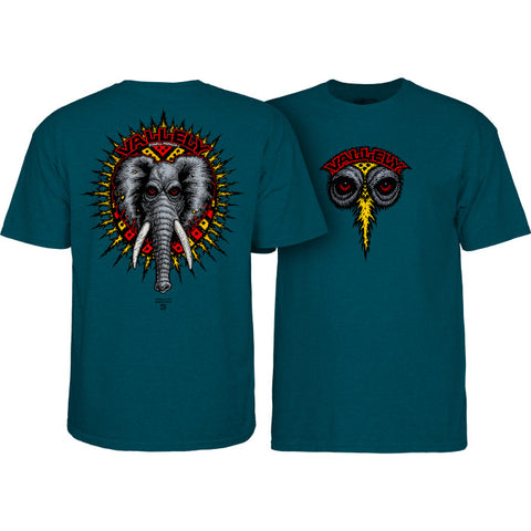Powell Peralta Mike Vallely Elephant T-Shirt Midnight Teal