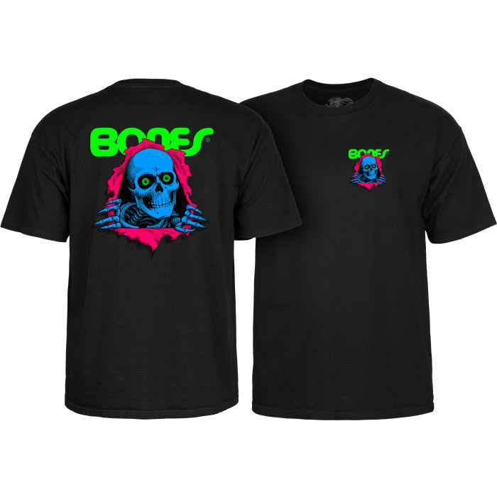 Powell Peralta BONES RIPPER Skateboard T-Shirt - Men's - Celadon