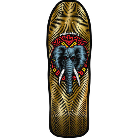 Powell Peralta Mike Vallely Elephant Reissue Skateboard Deck Gold Foil