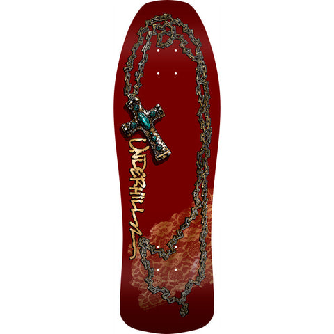 PRE ORDER ARRIVING 30TH OCT Powell Peralta Ray Underhill Cross Reissue Skateboard Deck Burgundy/Gold Foil