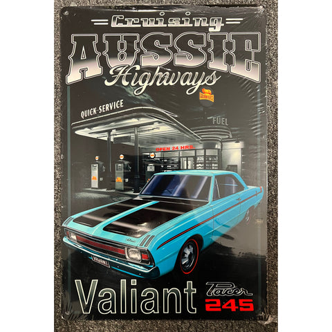 TIN SIGN VALIANT PACER 245