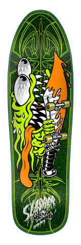 Meek Pinstripe Slasher Green  Santa Cruz  Skateboard Deck