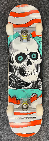 POWELL PERALTA RIPPER SKATEBOARD COMPLETE 7.0 INCH WIDE ORANGE