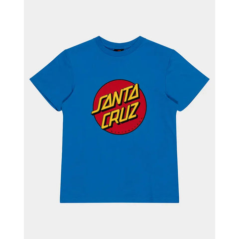 SANTA CRUZ YOUTH SIZE 8 BLUE T SHIRT