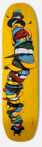 FREE WHEELS KEVIN HARRIS WALTZ SKATEBOARDS Spoon Nose Freestyle Skateboard Deck - Mike Osterman Pro 7.6"