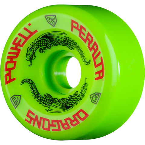 Powell Peralta Dragon Formula Skateboard Wheels 64mm x 36mm 93A 4pk Green