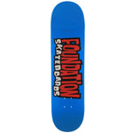 FOUNDATION SKATEBOARDS FROM THE&nbsp; 90'S BLUE 8.25 INCH WIDE DECK