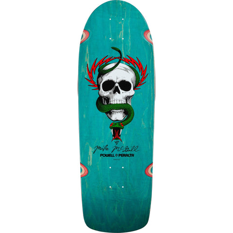 Powell Peralta Mike McGill Skull & Snake- Teal Stain Skateboard Deck - 10 x 30.1