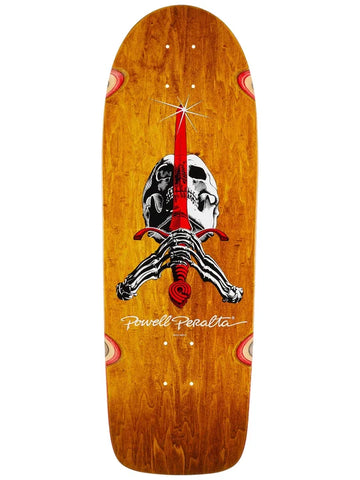 PRE ORDER ARRIVING 30TH OCT Powell Peralta Skull & Sword Skateboard Deck brown stain