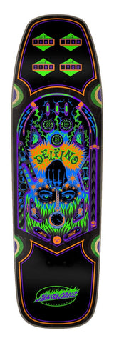 SANTA CRUZ  DELFINO PINBALL SHAPED 9.14IN X 31.50IN SKATEBOARD DECK