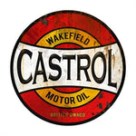 TIN SIGN CASTROL - RED