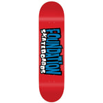 FOUNDATION SKATEBOARDS FROM THE  90'S RED 8.00 INCH WIDE DECK