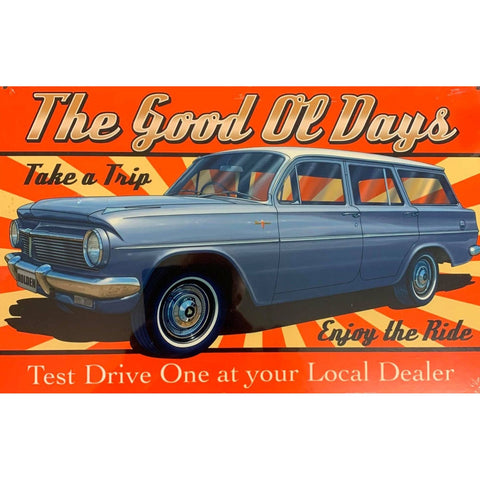 TIN SIGN HOLDEN WAGON
