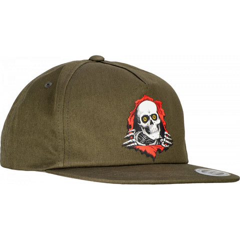 Powell Peralta Ripper  Snap Back Cap - Military Green