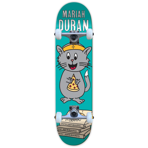MEOW SKATEBOARD MARIAH DURAN WHISKERS COMPLETE  SIZE 8.0 INCH WIDE