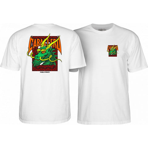 Powell Peralta Steve Caballero Street Dragon T-shirt - WHITE