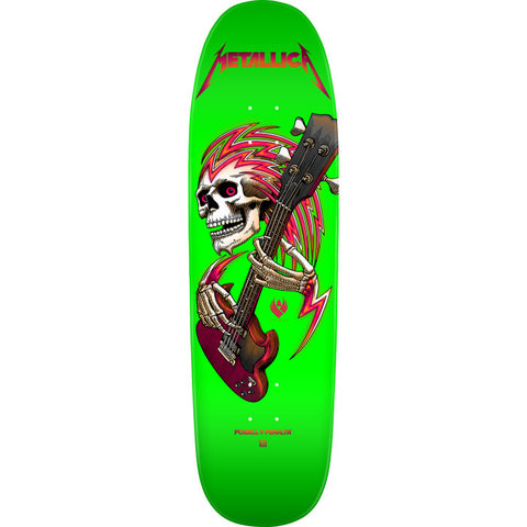 Powell Peralta Flight® Metallica Collab Skateboard Deck Lime Green - 9.265 x 32