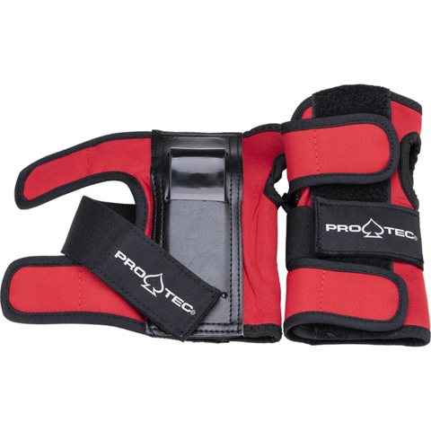 PROTEC STREET WRIST GUARDS - RED AND BLACK