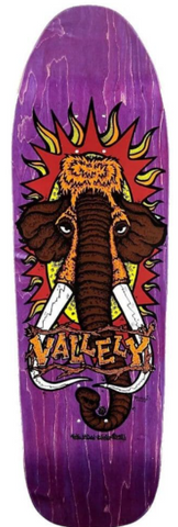 NEW DEAL MIKE VALLELY MAMMOTH OLD SCHOOL REISSUE DECK PURPLE
