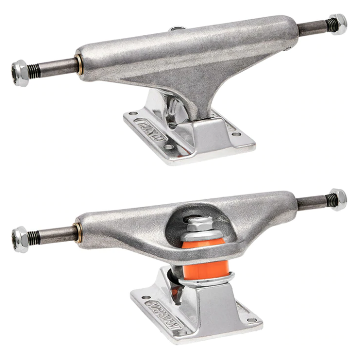 スケートボード INDEPENDENT FORGED HOLLOW SILVER INDEPENDENT TRUCKS FORGED HOLLOW SILVER A SET OF TWO – Aikenheads