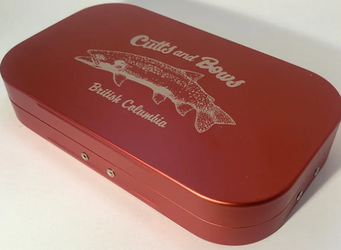 Red Etched "CUTTY" Aluminum Fly Box