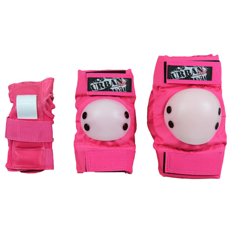 URBAN SK8ER TRI PACK PROTECTIVE GEAR PINK