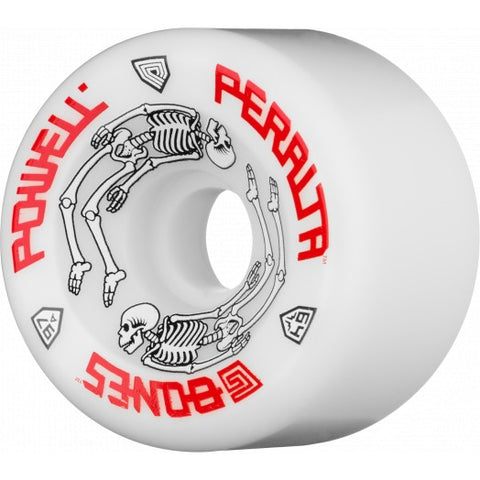 Powell Peralta G-Bones Skateboard Wheels 64mm 97a - White (4 pack)