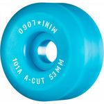 Mini Logo Skateboard Wheels A-cut  53mm 101A Blue 4pk