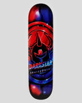 Darkstar Anodize Skateboard Deck 8.0 inch wide red / blue