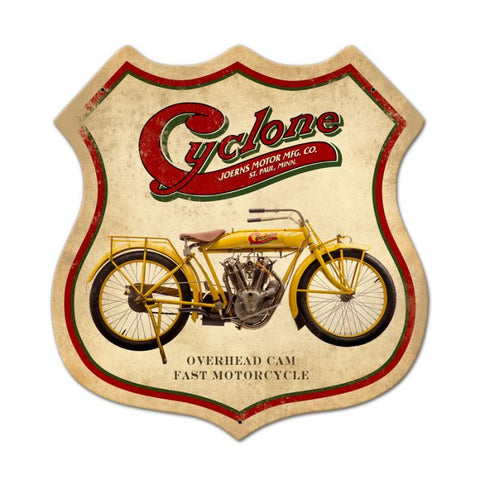 Cyclone motorcycle Metal retro tin sign