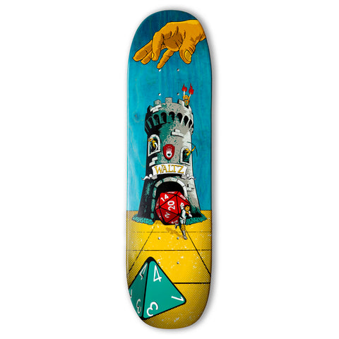 FREE KEVIN HARRIS WHEELS WALTZ SKATEBOARDS The Bixby II Freestyle Skateboard Deck - The Tower 7.6mm