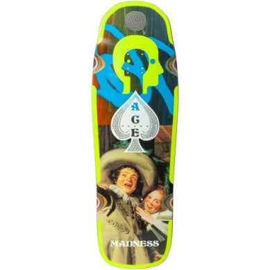 MADNESS SKATEBOARD ACE BLUNT R7 10.0 INCH WIDE DECK YELLOW
